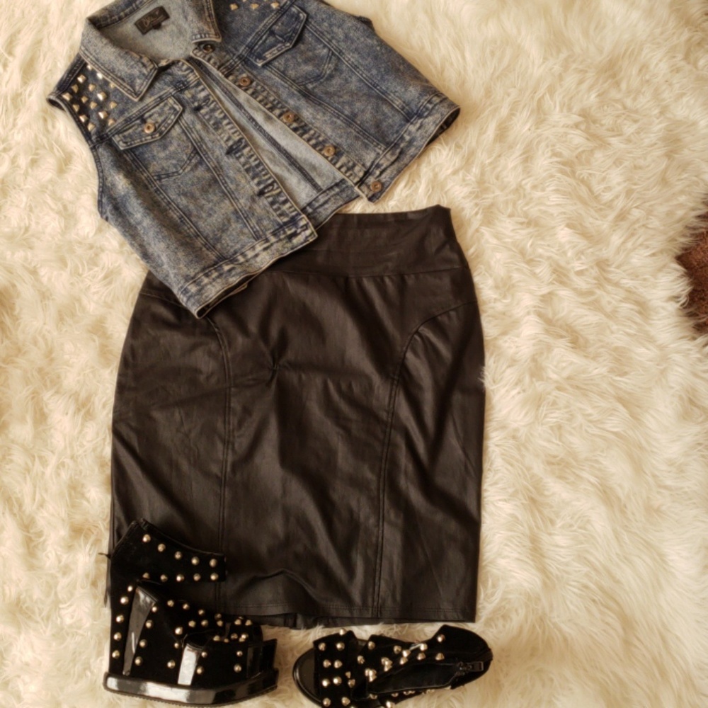 Punk Rock Studded Wedges